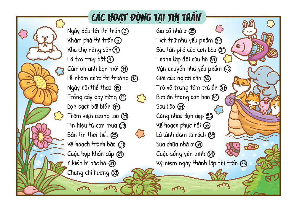 sách tô màu - thị trấn nhỏ hạnh phúc - Ảnh 4