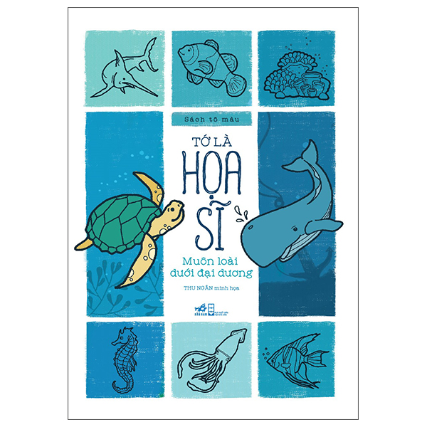 Sách Tô Màu - Tớ Là Họa Sĩ - Muôn Loài Dưới Đại Dương