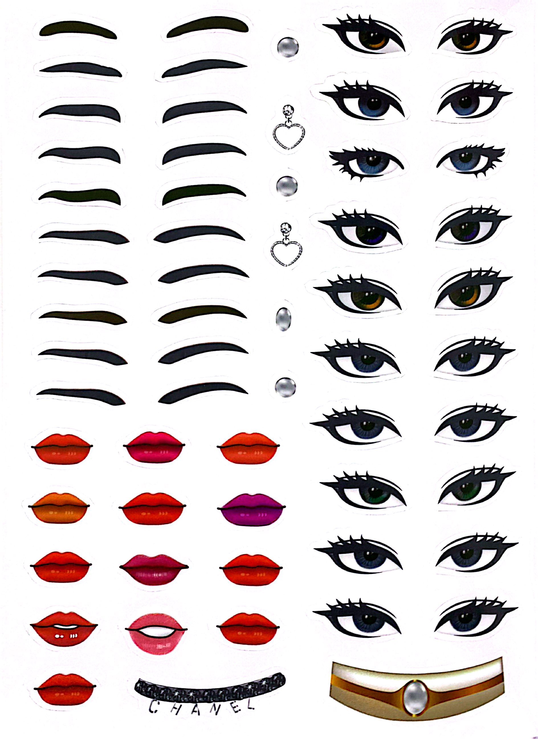 sách trang điểm thần tượng âm nhạc hàn quốc - jennie -thỏa sức sáng tạo cùng sticker trong suốt - Ảnh 4