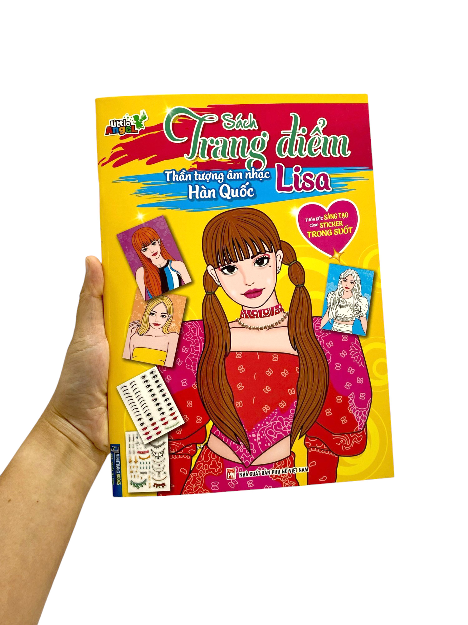 sách trang điểm thần tượng âm nhạc hàn quốc - lisa -thỏa sức sáng tạo cùng sticker trong suốt - Ảnh 14