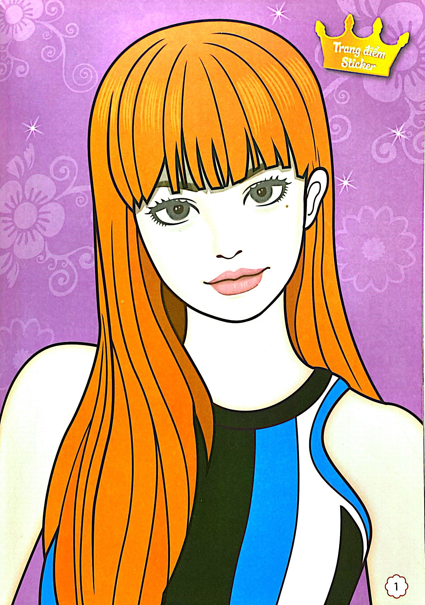 sách trang điểm thần tượng âm nhạc hàn quốc - lisa -thỏa sức sáng tạo cùng sticker trong suốt - Ảnh 8