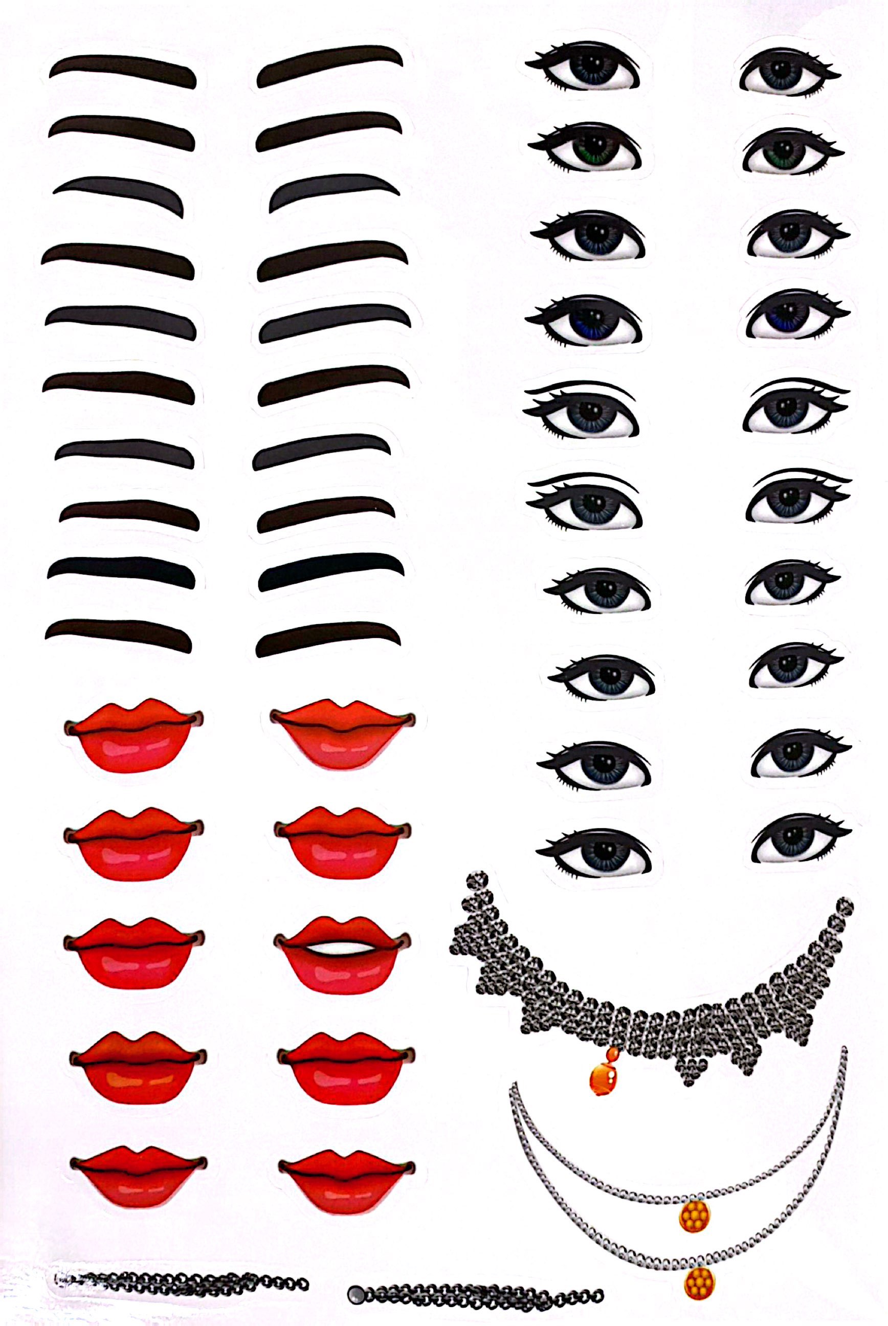 sách trang điểm thần tượng âm nhạc hàn quốc - rosie -thỏa sức sáng tạo cùng sticker trong suốt - Ảnh 4