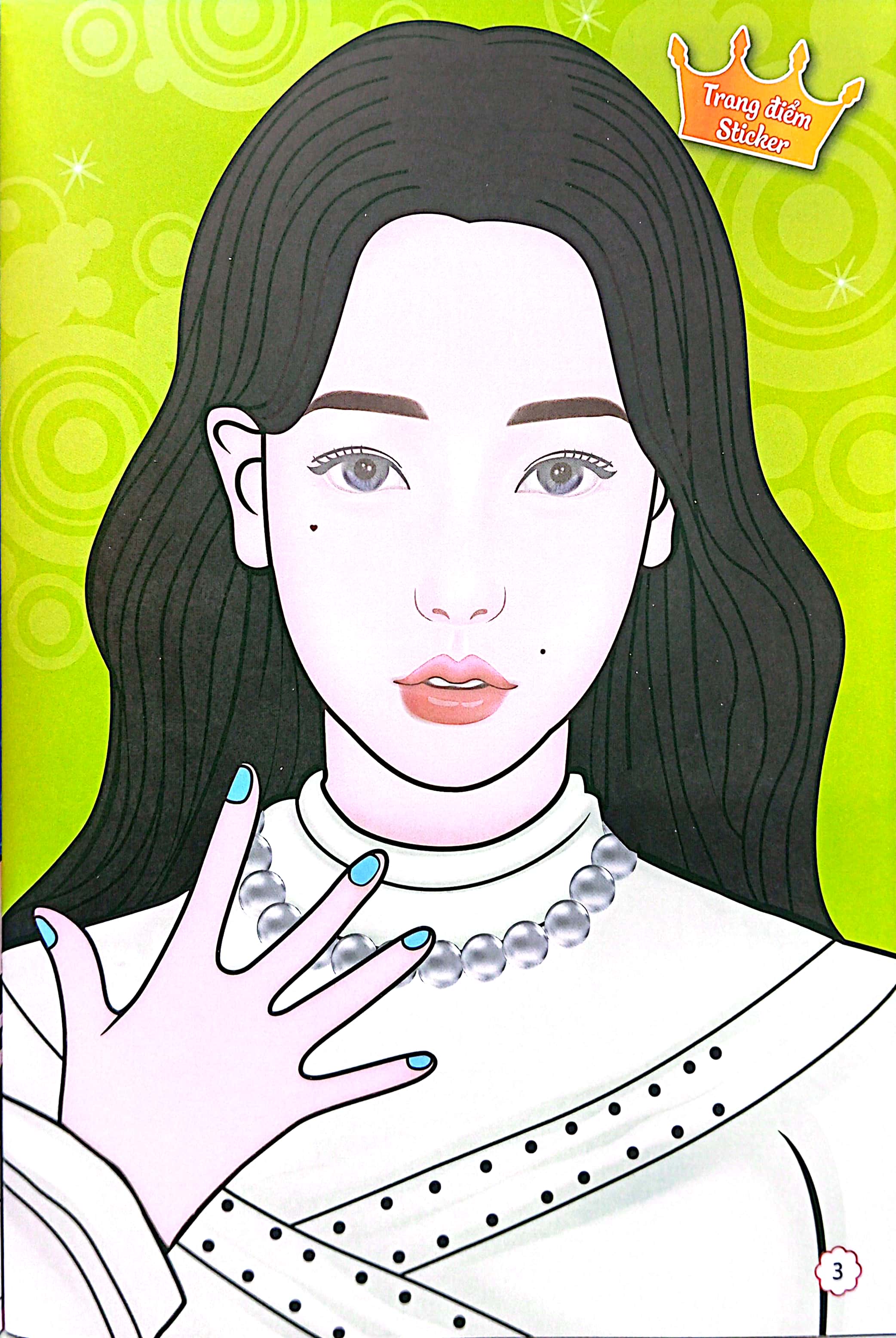 sách trang điểm thần tượng âm nhạc hàn quốc - wonyoung - thỏa sức sáng tạo cùng sticker trong suốt - Ảnh 7