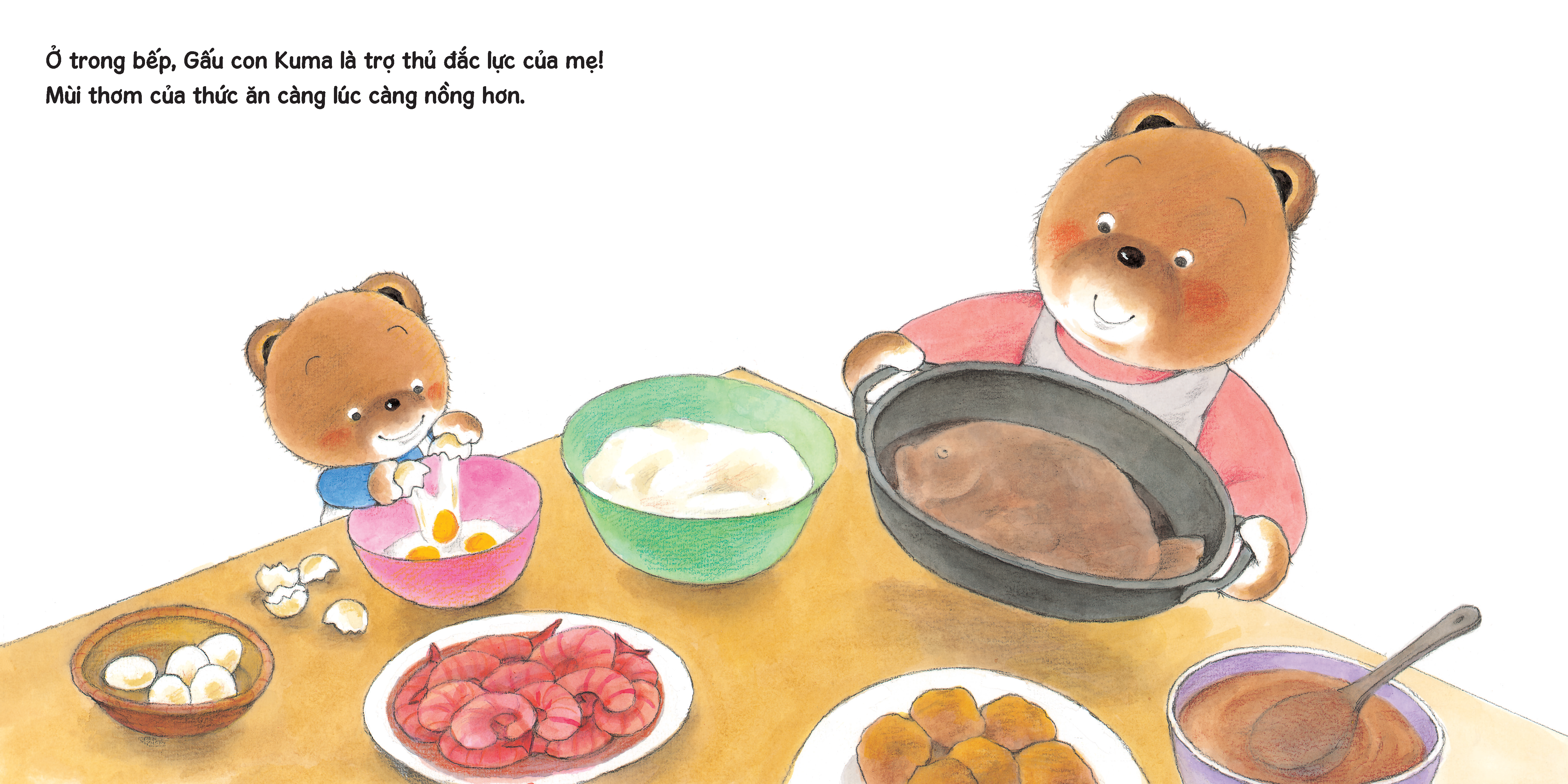 sách tranh ehon kuma - những chuyện nhỏ hằng ngày - chúc mừng năm mới - Ảnh 4