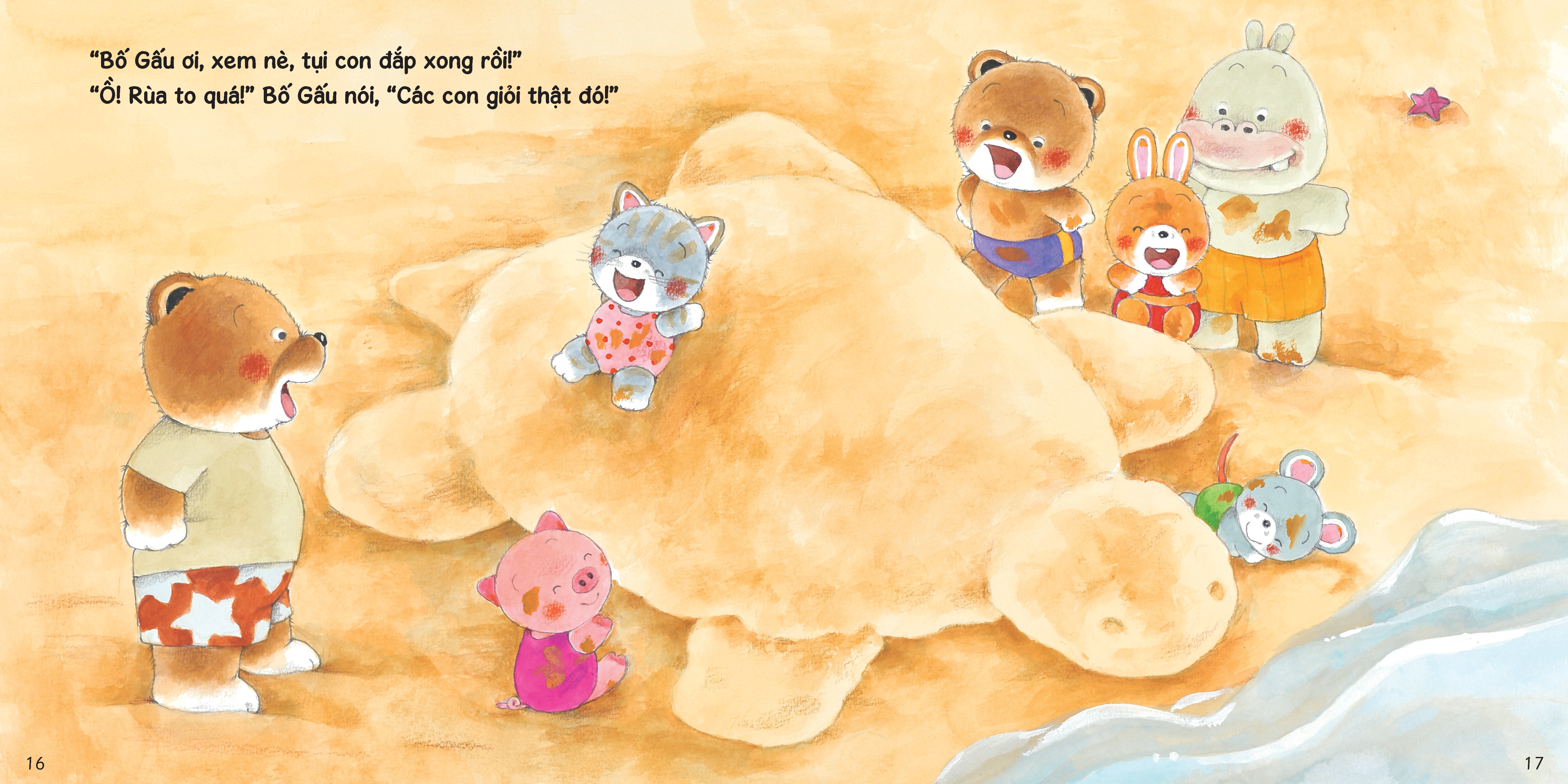 sách tranh ehon kuma - những chuyện nhỏ hằng ngày - đi biển thật vui! - Ảnh 5