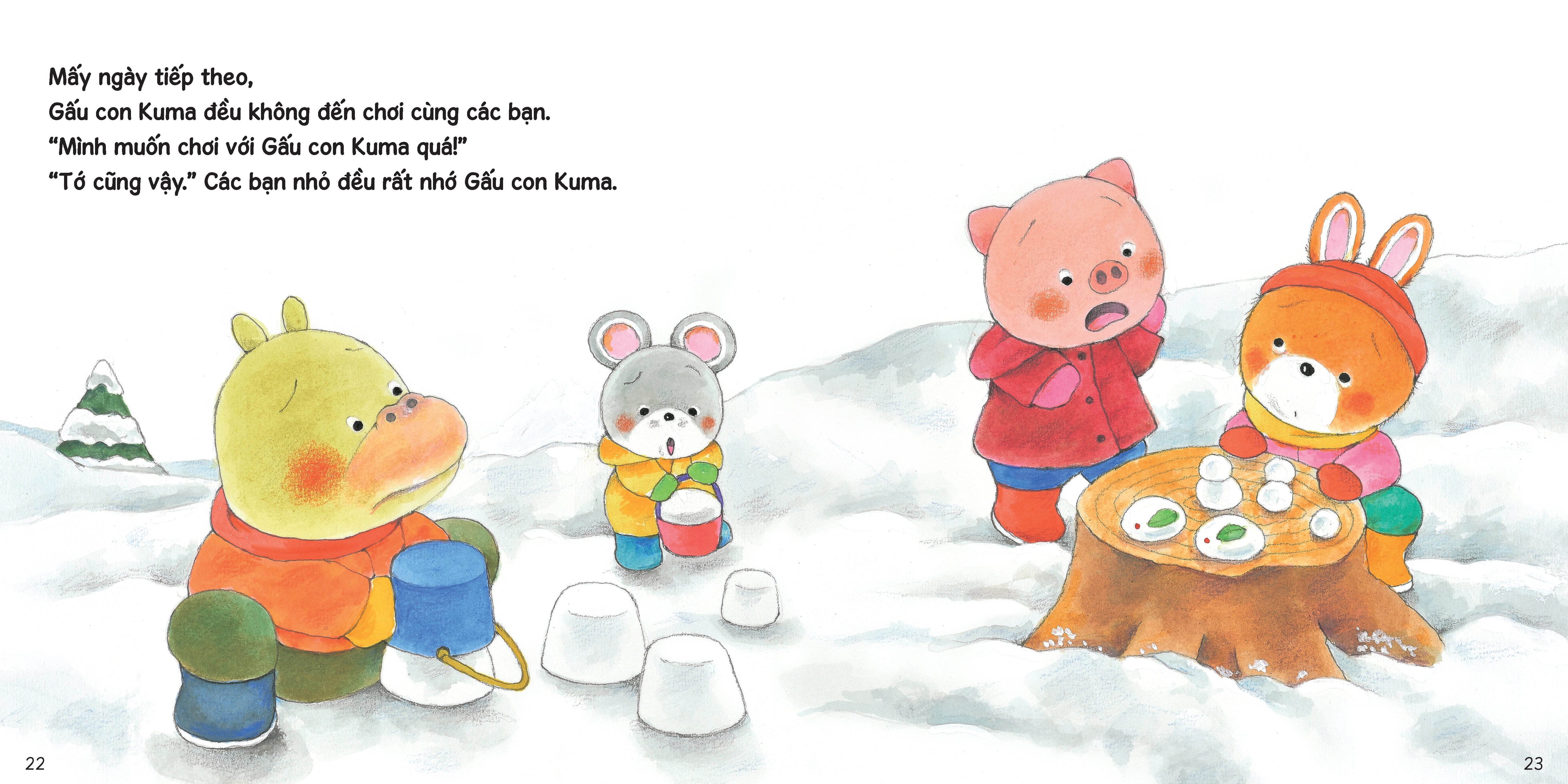 sách tranh ehon kuma - những chuyện nhỏ hằng ngày - gấu con bị ốm - Ảnh 5