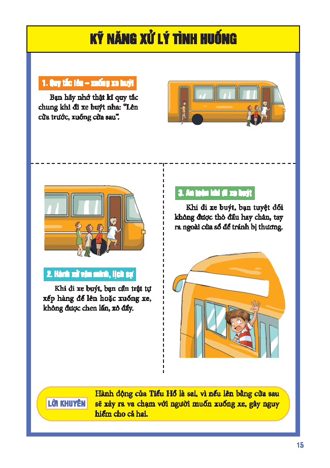 Sách Tranh Giáo Dục An Toàn Cho Học Sinh - An Toàn Giao Thông - Ảnh 7