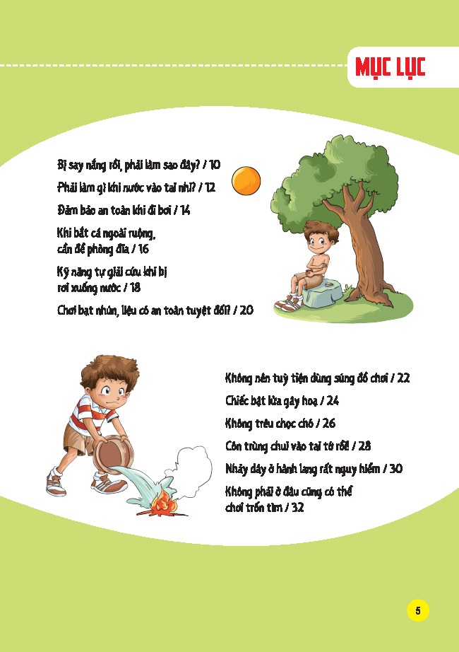 Sách Tranh Giáo Dục An Toàn Cho Học Sinh - An Toàn Khi Vui Chơi - Ảnh 4