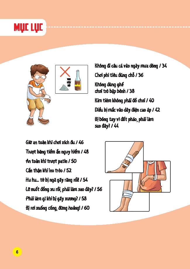 Sách Tranh Giáo Dục An Toàn Cho Học Sinh - An Toàn Khi Vui Chơi - Ảnh 5