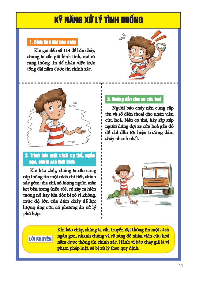 Sách Tranh Giáo Dục An Toàn Cho Học Sinh - An Toàn Phòng Cháy Chữa Cháy - Ảnh 6
