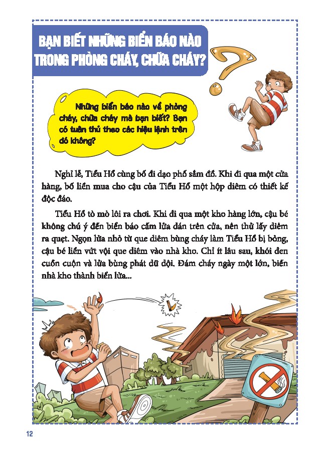 Sách Tranh Giáo Dục An Toàn Cho Học Sinh - An Toàn Phòng Cháy Chữa Cháy - Ảnh 7