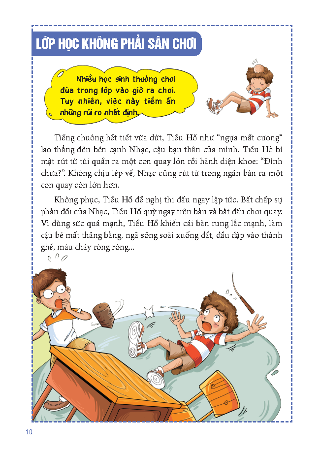 Sách Tranh Giáo Dục An Toàn Cho Học Sinh - An Toàn Trong Trường Học - Ảnh 5