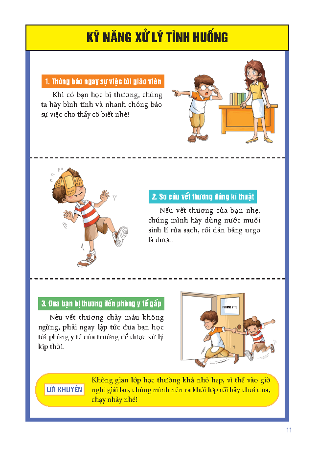 Sách Tranh Giáo Dục An Toàn Cho Học Sinh - An Toàn Trong Trường Học - Ảnh 6