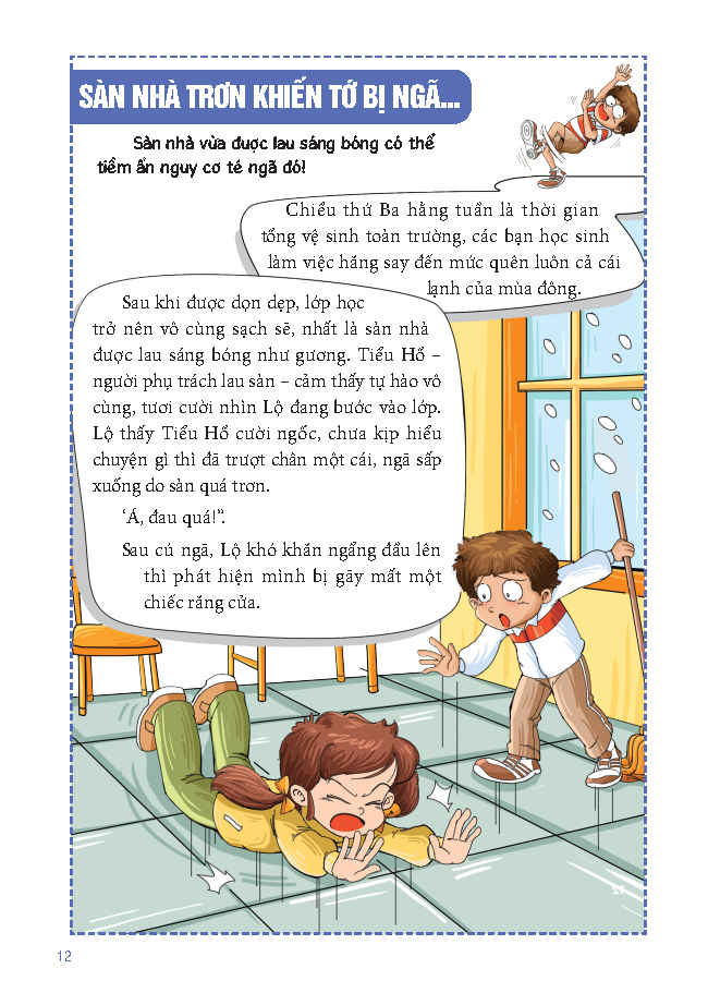 Sách Tranh Giáo Dục An Toàn Cho Học Sinh - An Toàn Trong Trường Học - Ảnh 7