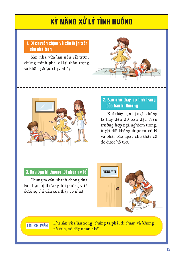 Sách Tranh Giáo Dục An Toàn Cho Học Sinh - An Toàn Trong Trường Học - Ảnh 8