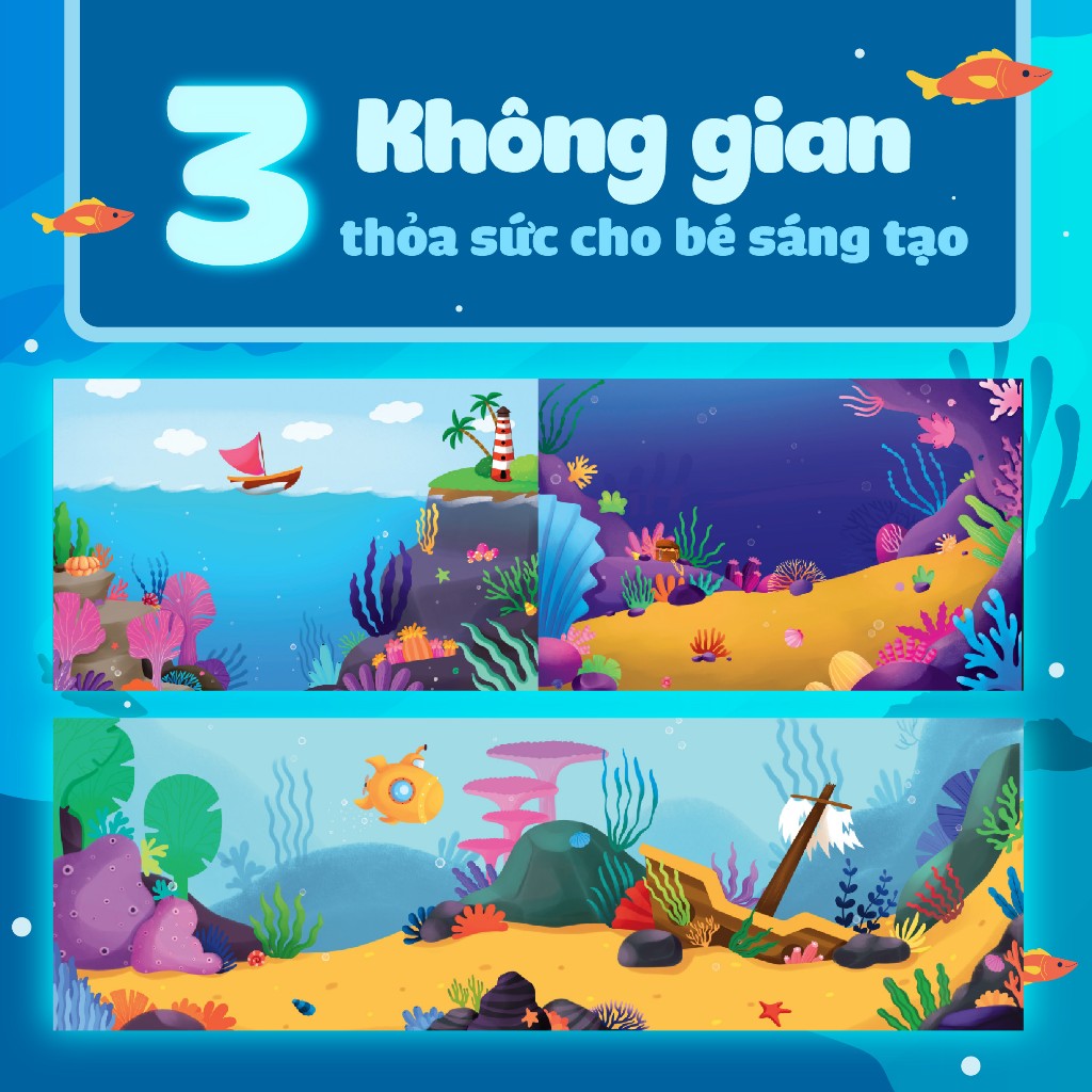 sách trò chơi bóc dán cảm xúc - đại dương - Ảnh 4