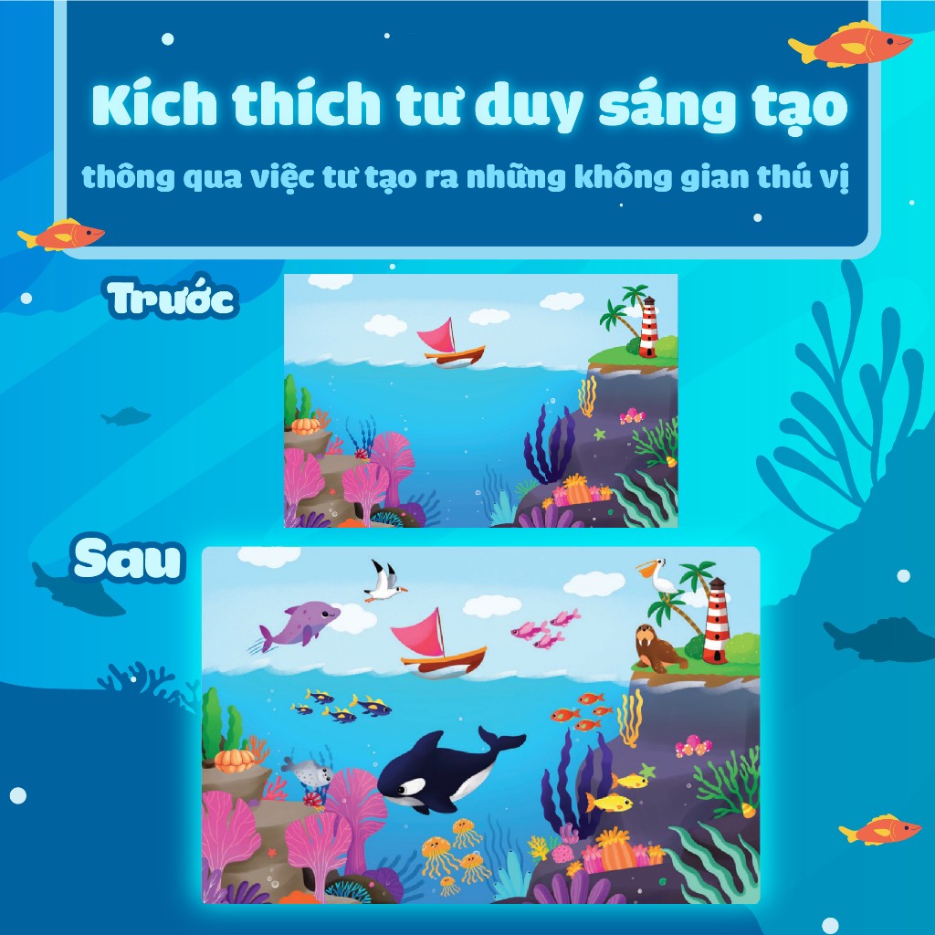 sách trò chơi bóc dán cảm xúc - đại dương - Ảnh 6