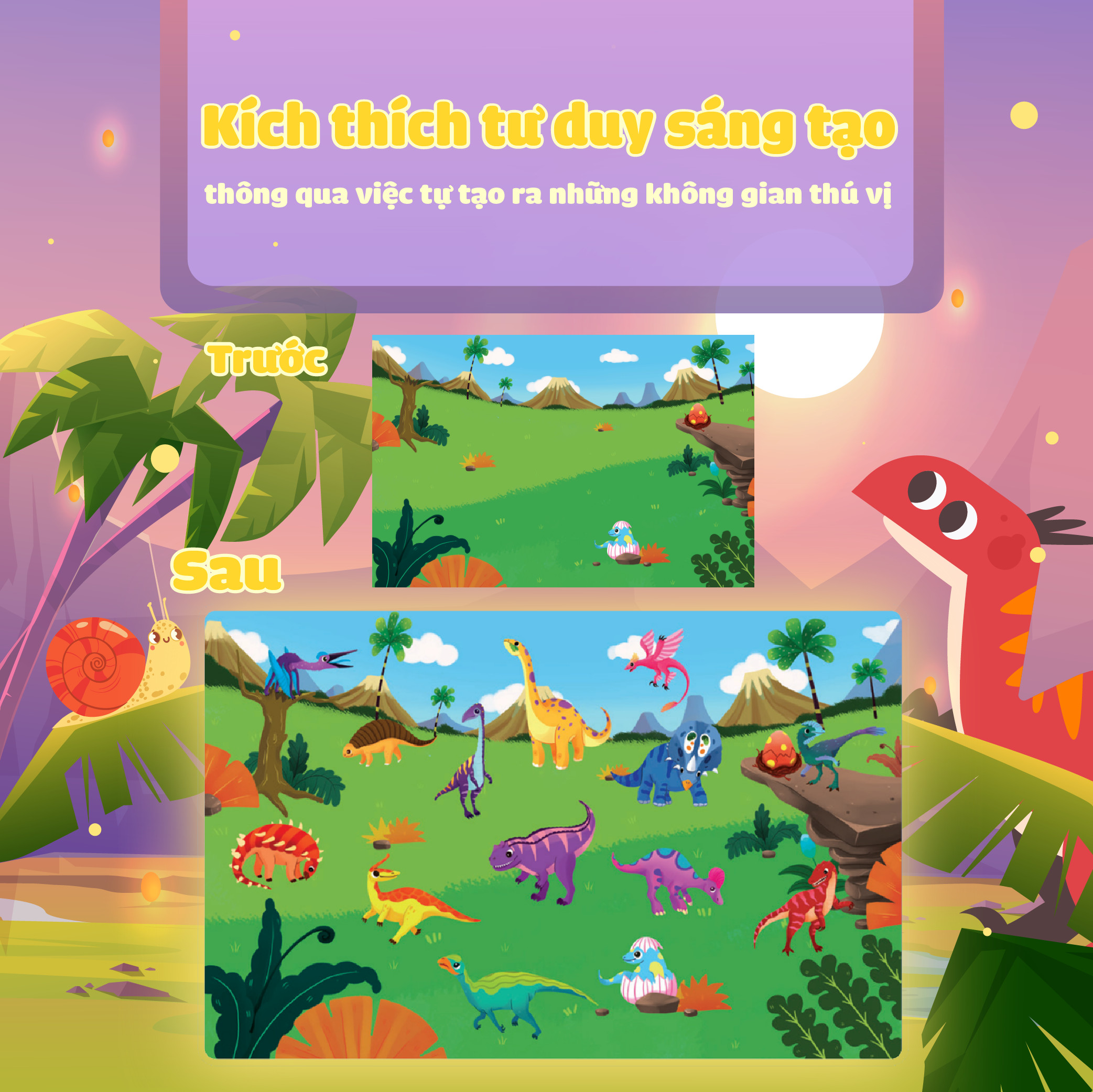 sách trò chơi bóc dán cảm xúc - khủng long - Ảnh 5