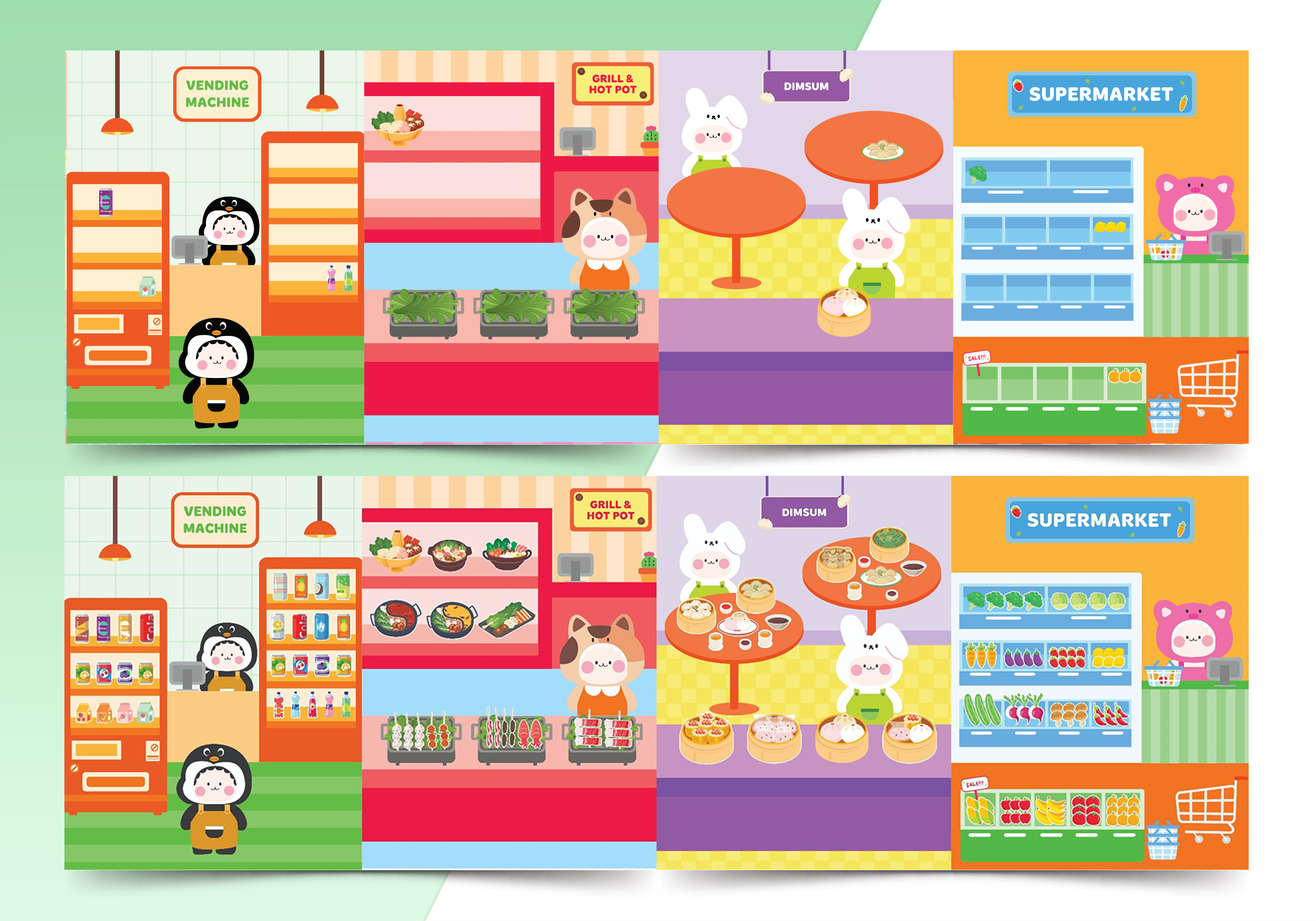 sách trò chơi đồ hàng - phố ẩm thực - Ảnh 3