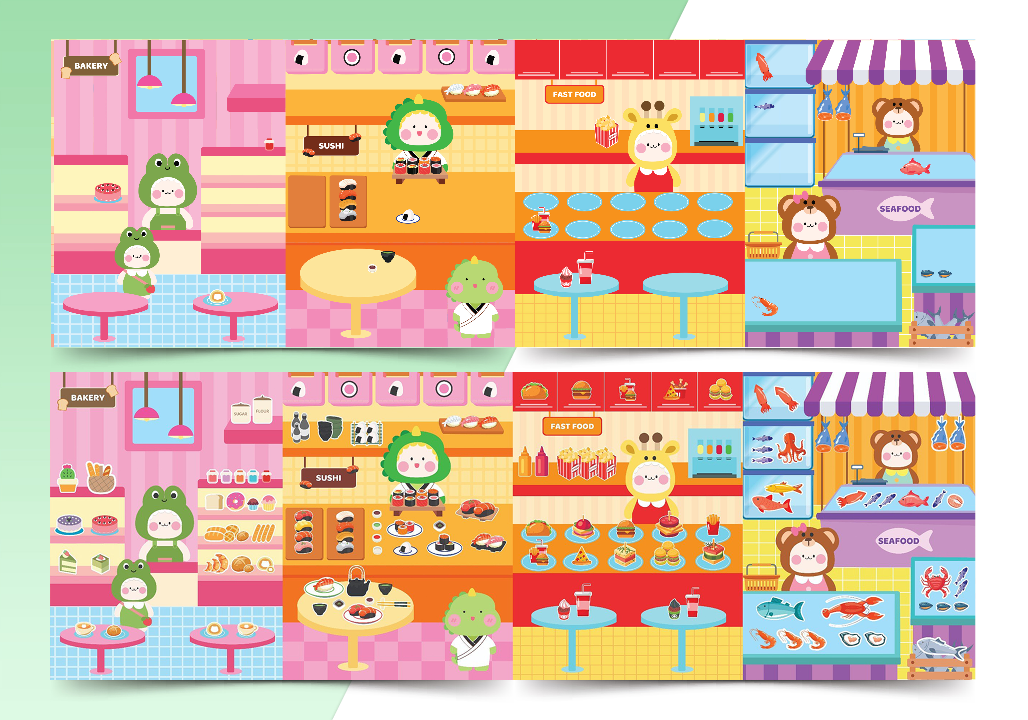 sách trò chơi đồ hàng - phố ẩm thực - Ảnh 5