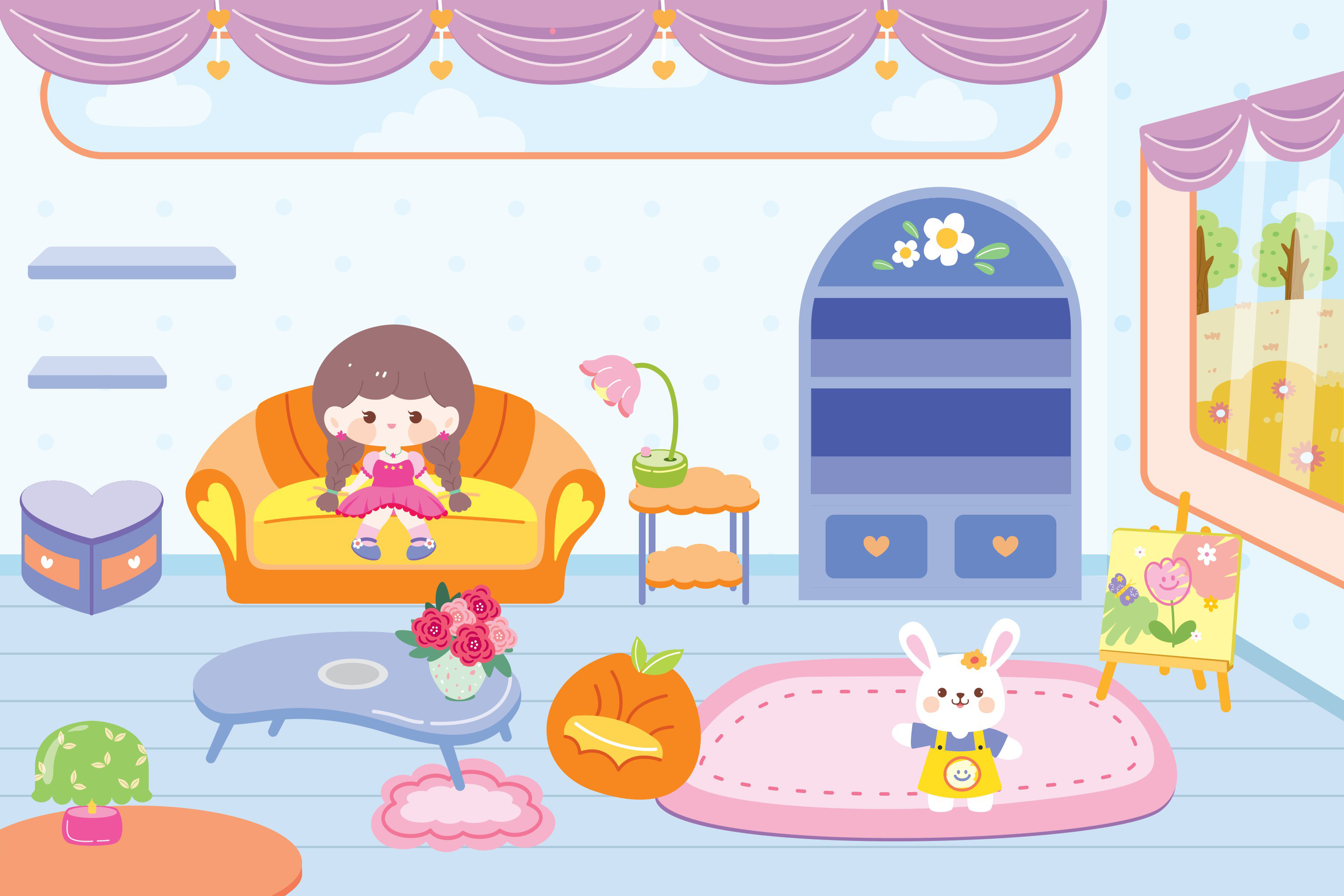 sách trò chơi đóng vai công chúa nhỏ mika - căn phòng công chúa - Ảnh 3