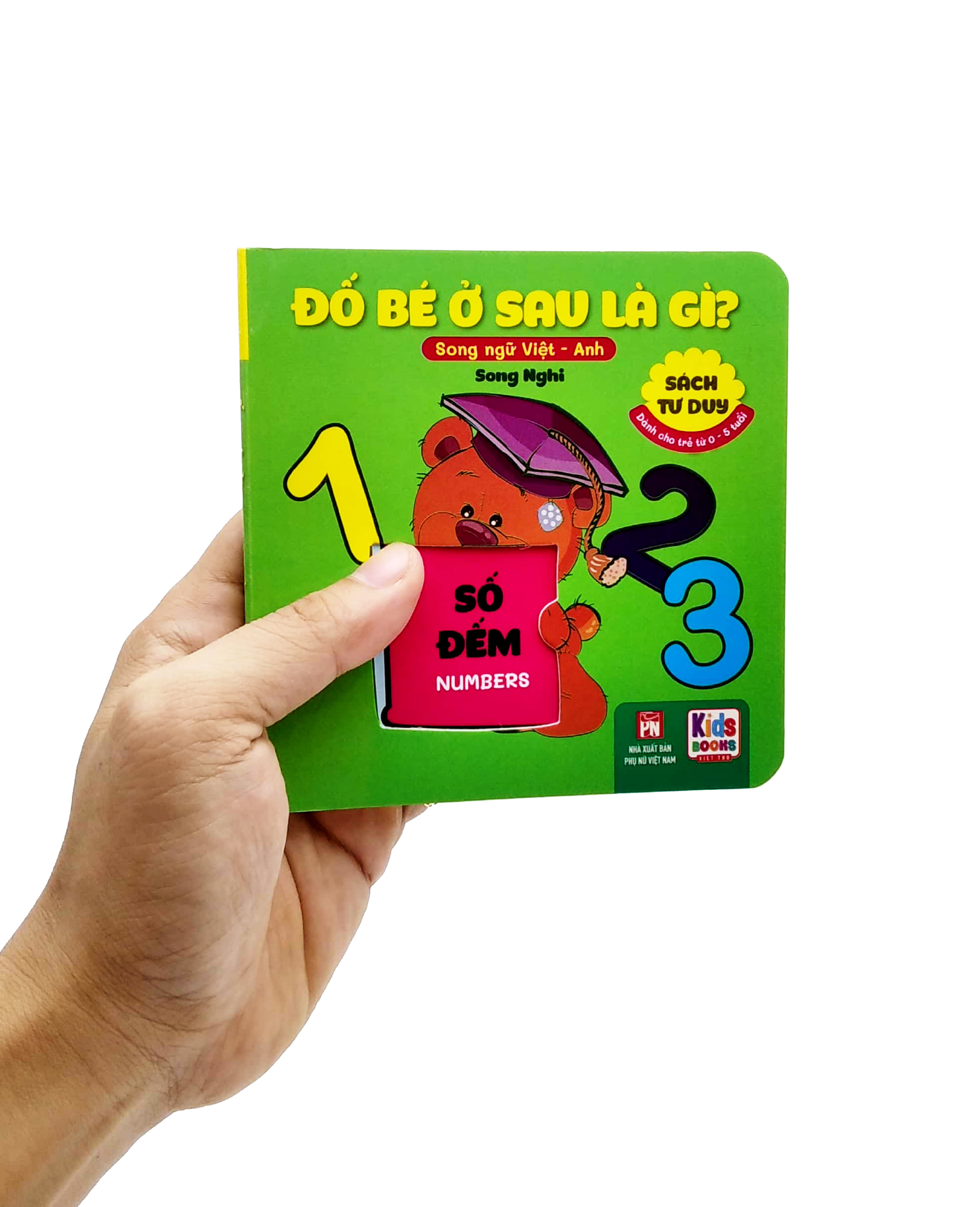 sách tư duy - đố bé ở sau là gì? - số đếm (song ngữ việt - anh) - Ảnh 7