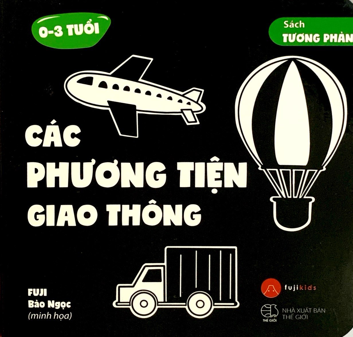 sách tương phản - các phương tiện giao thông (0-3 tuổi) - Ảnh 2