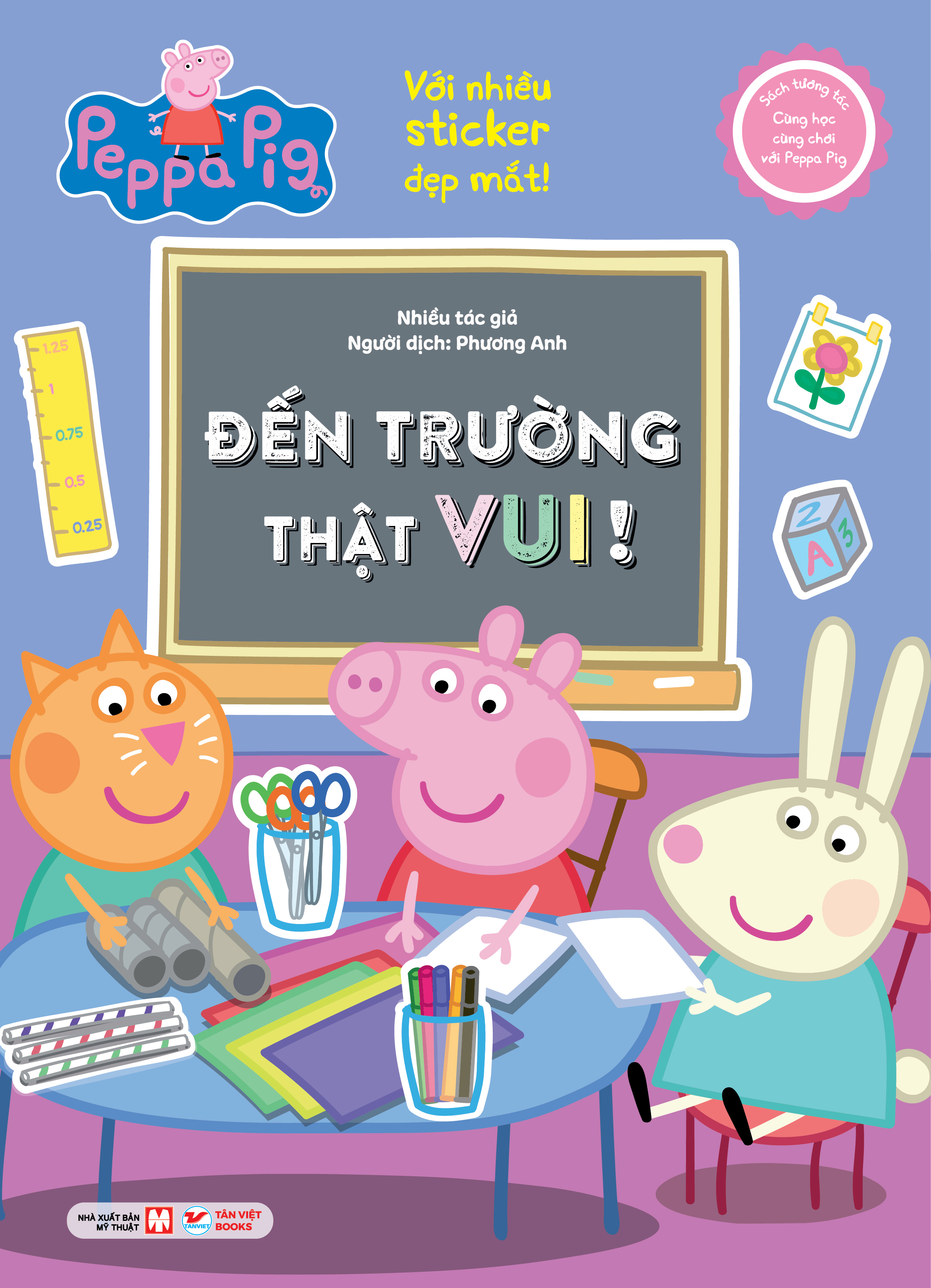 sách tương tác - cùng học cùng chơi với peppa pig - đến trường thật vui! - Ảnh 2