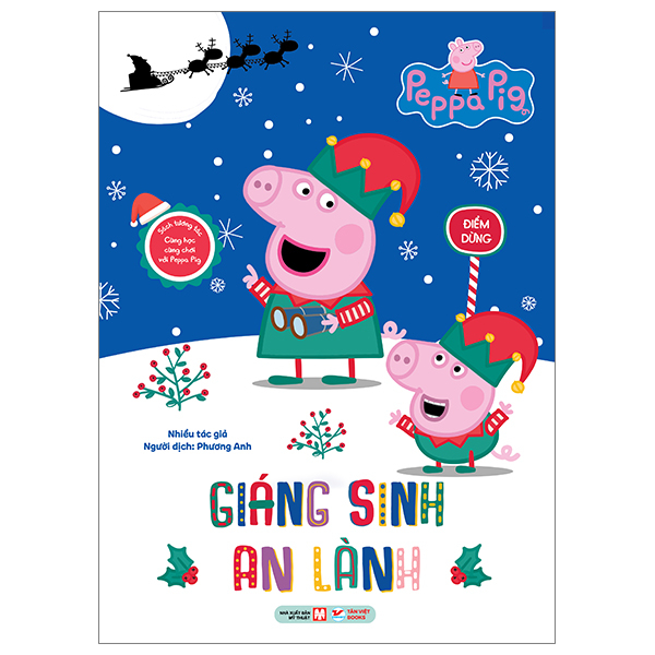 sách tương tác - cùng học cùng chơi với peppa pig - giáng sinh an lành