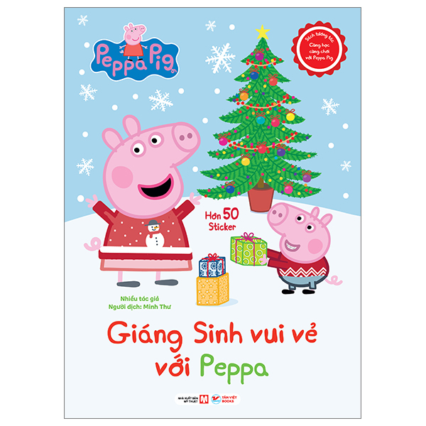 sách tương tác - cùng học cùng chơi với peppa pig - giáng sinh vui vẻ với peppa