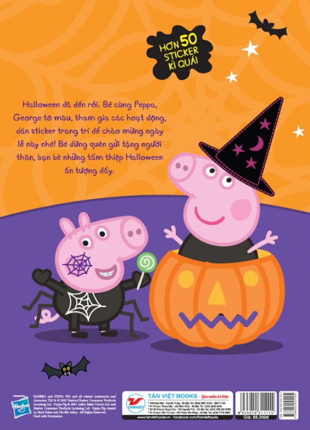 Sach Tuong Tac - Cung Hoc Cung Choi Voi Peppa Pig - Halloween Vui Nhon Cua Peppa - Ảnh 6