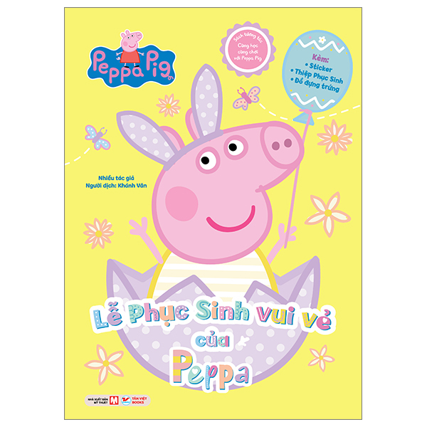 sách tương tác - cùng học cùng chơi với peppa pig - lễ phục sinh vui vẻ của peppa