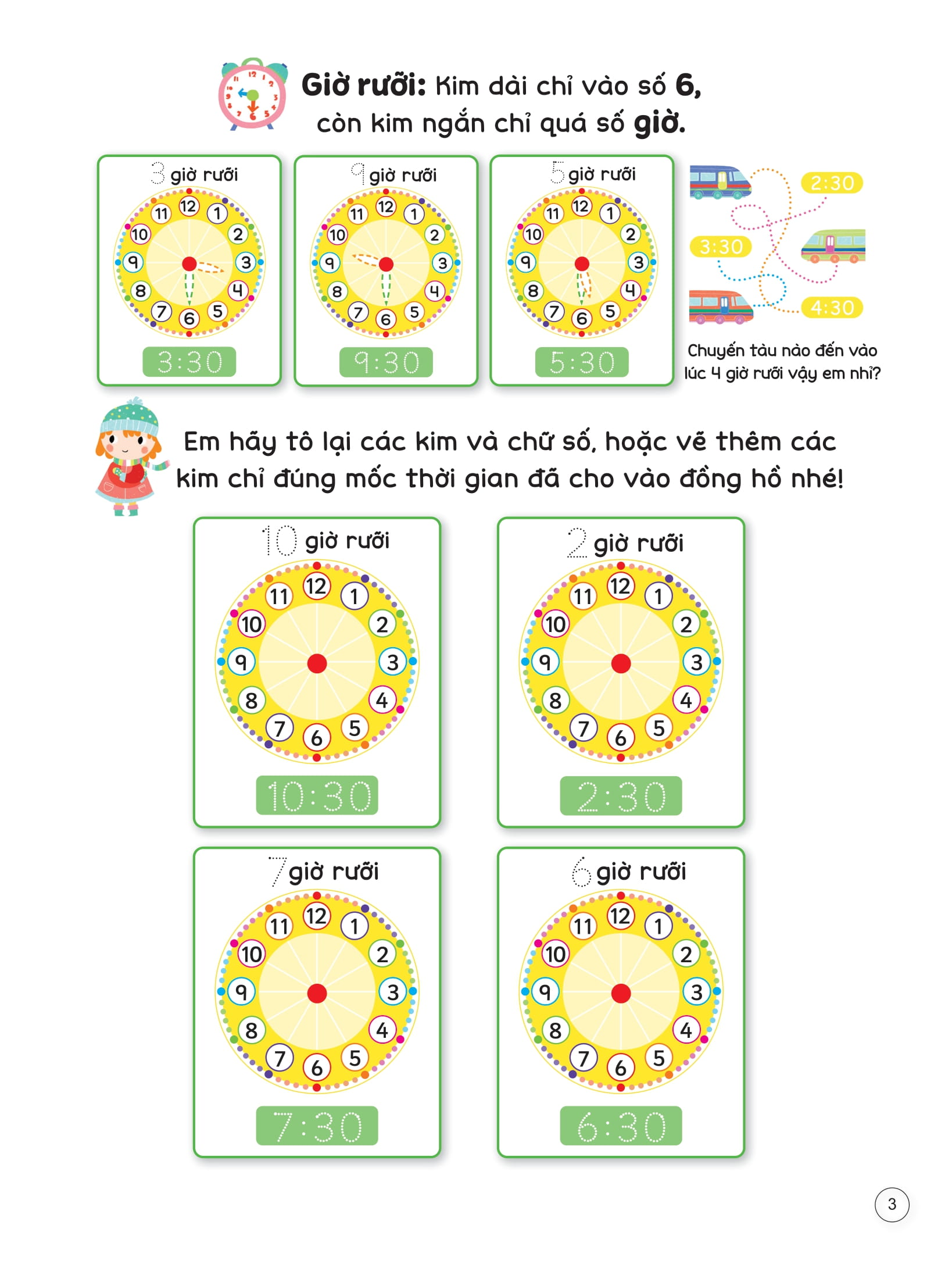 sách viết xóa thông minh - nhận biết thời gian và từ vựng - Ảnh 4