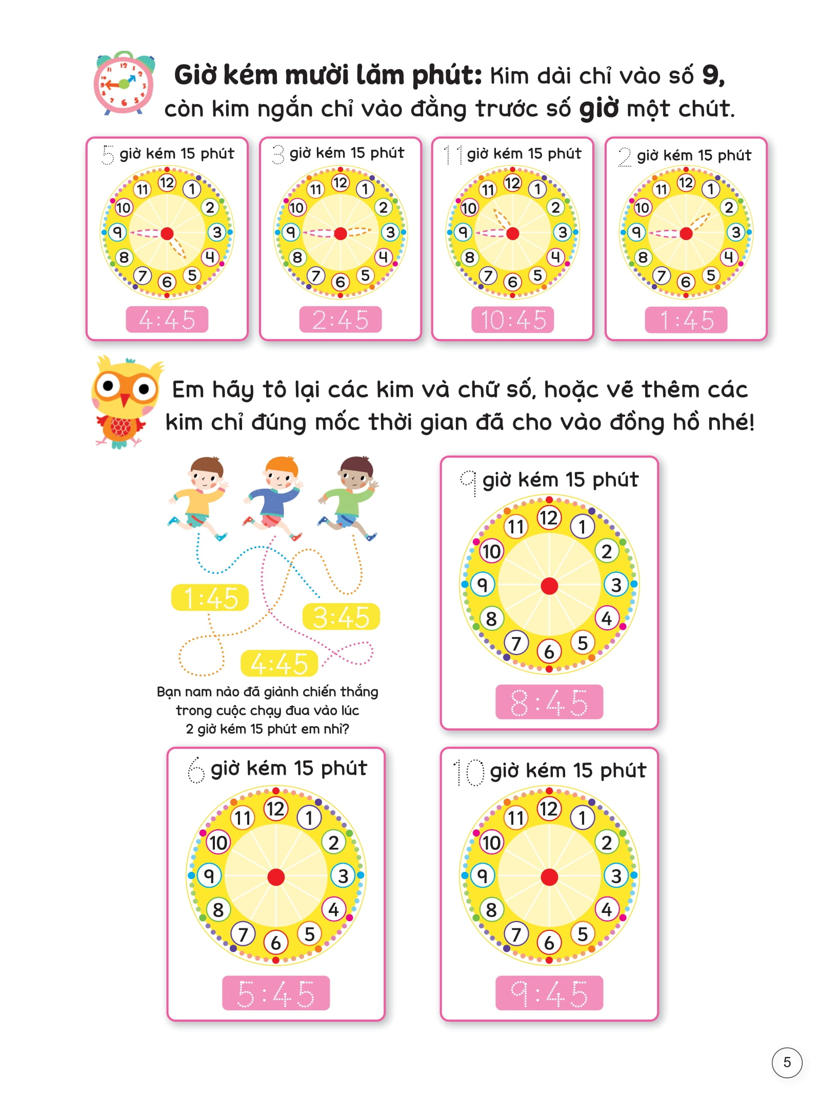 sách viết xóa thông minh - nhận biết thời gian và từ vựng - Ảnh 6