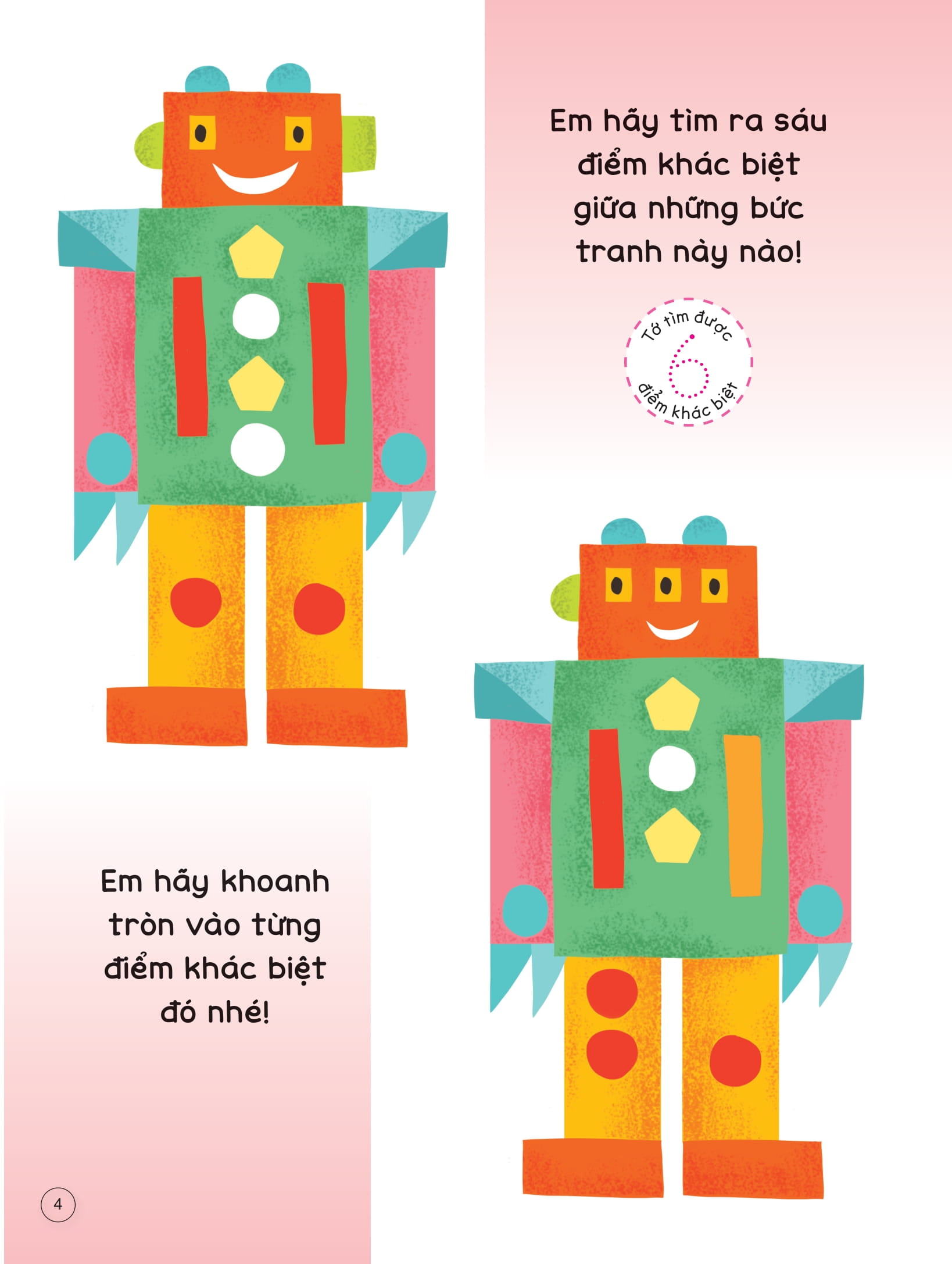 sách viết xóa thông minh - tìm điểm khác biệt và xem tranh giải đố - Ảnh 5