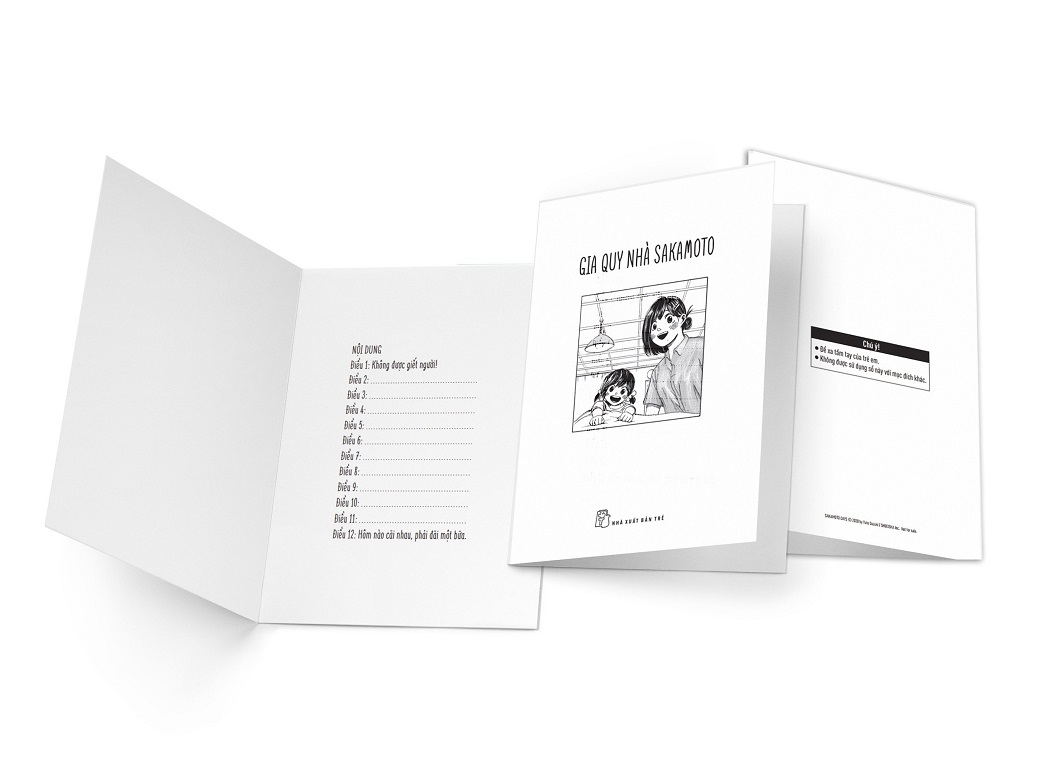 sakamoto days - tập 1 - sát thủ huyền thoại - tặng kèm 2 bìa rời + 1 thiệp giấy sổ gia quy nhà sakamoto - Ảnh 5