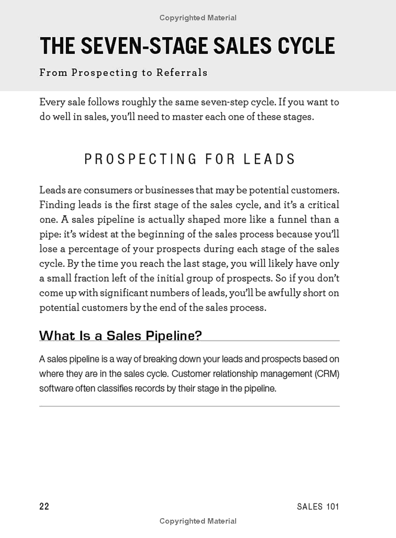 sales 101: from finding leads and closing techniques to retaining customers and growing your business, an essential primer on how to sell (adams 101) - Ảnh 12