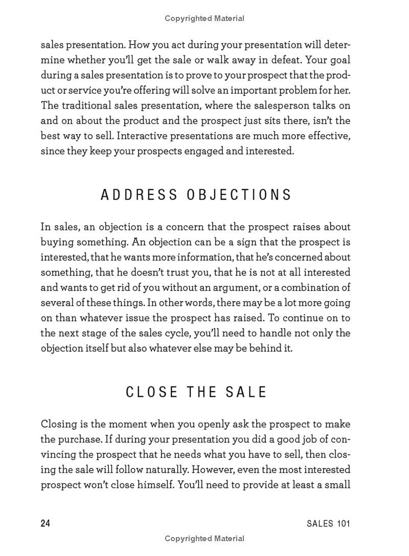 sales 101: from finding leads and closing techniques to retaining customers and growing your business, an essential primer on how to sell (adams 101) - Ảnh 14