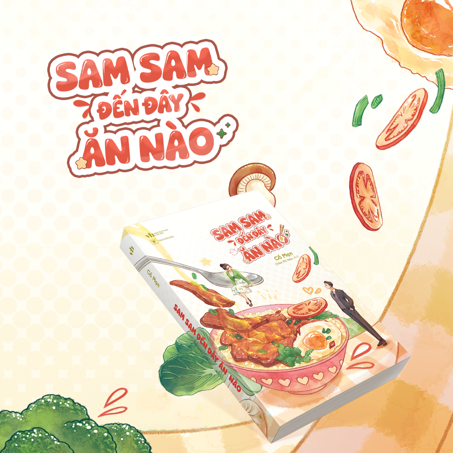 Sam Sam Đến Đây Ăn Nào - Bản Đặc Biệt - Tặng Kèm Móc Khóa Mica 2 Mảnh + Bookmark Bế Hình Tô Cơm + Bookmark Bế Hình Sam Sam + Bookmark Bế Hình Phong Đằng + Card Lenticular + Poster - Ảnh 7