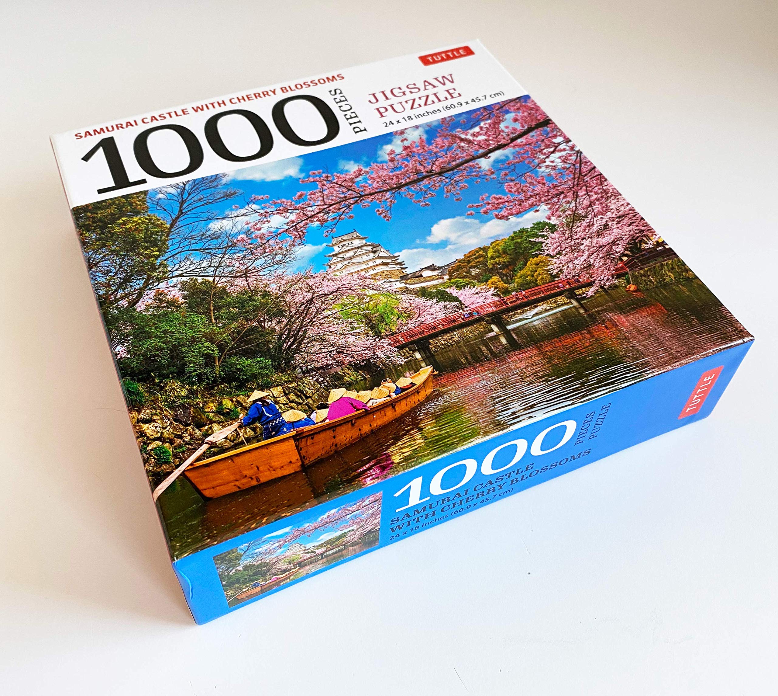 samurai castle & cherry blossoms - 1000 piece jigsaw puzzle: cherry blossoms at himeji castle (finished size 24 in x 18 in) - Ảnh 5