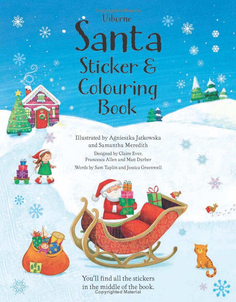 santa sticker & colouring book - Ảnh 3