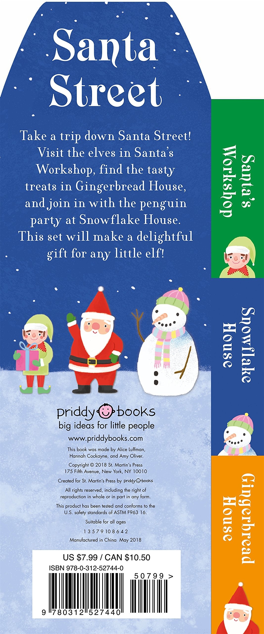 santa street chunky set: santa's workshop, snowflake house, gingerbread house - Ảnh 3