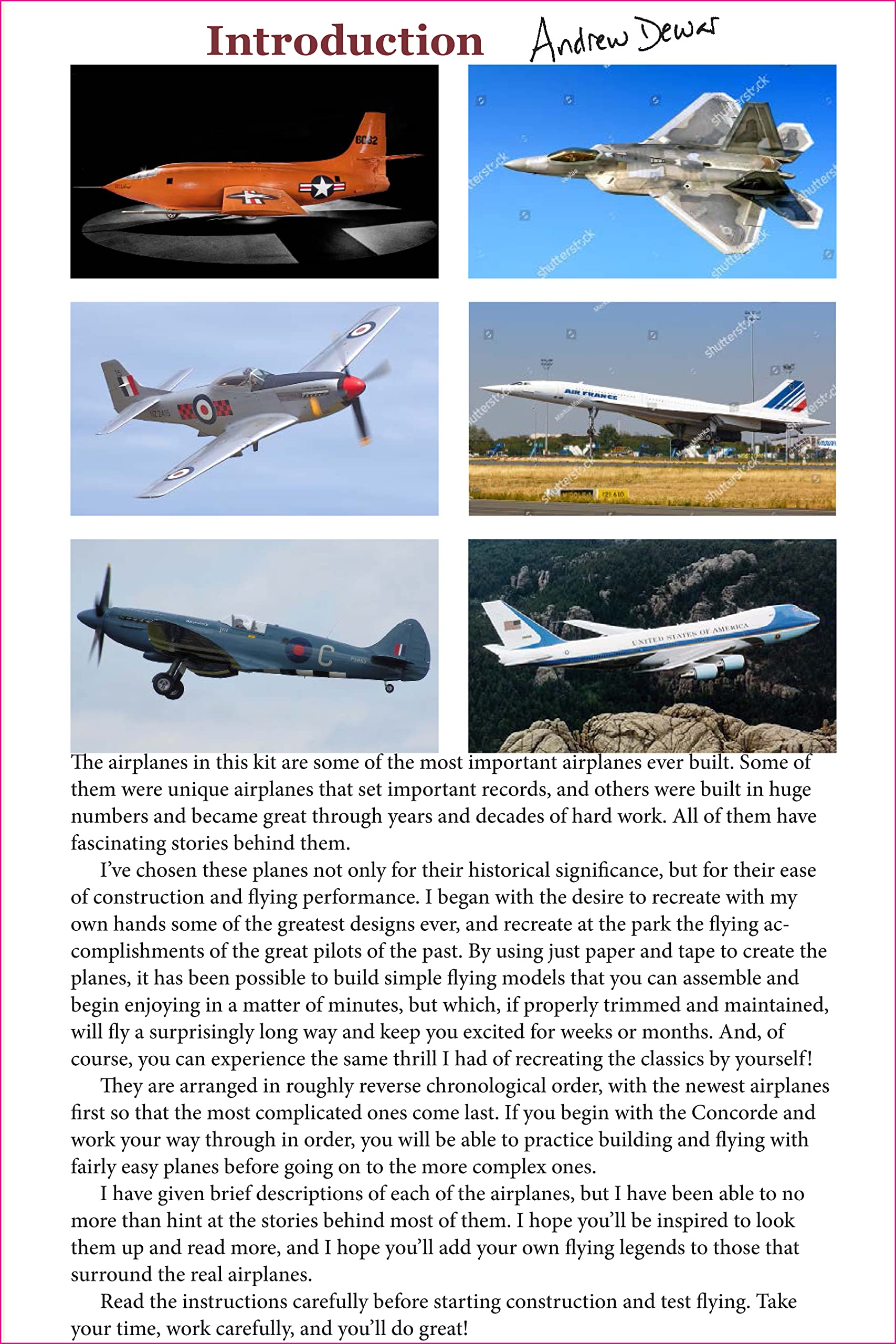 scale model paper airplanes kit: iconic planes that really fly! slingshot launcher included! - just pop-out and assemble (14 famous pop-out airplanes) - Ảnh 8