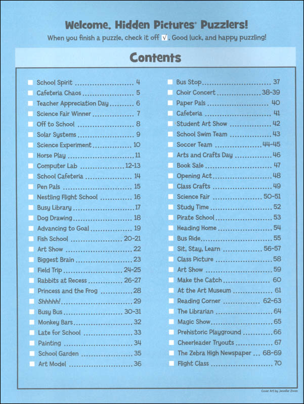 school puzzles (hidden pictures) - Ảnh 2