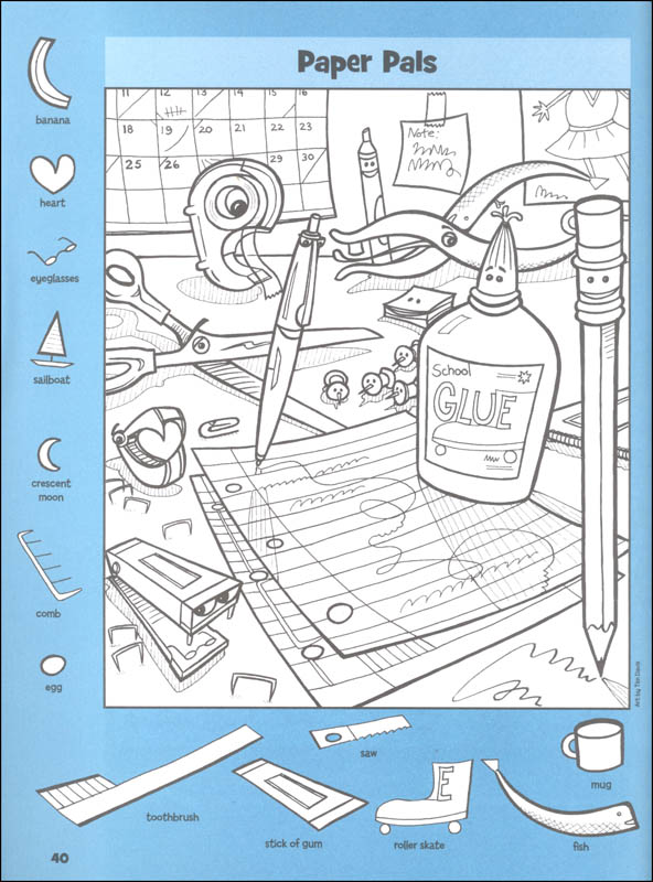 school puzzles (hidden pictures) - Ảnh 4