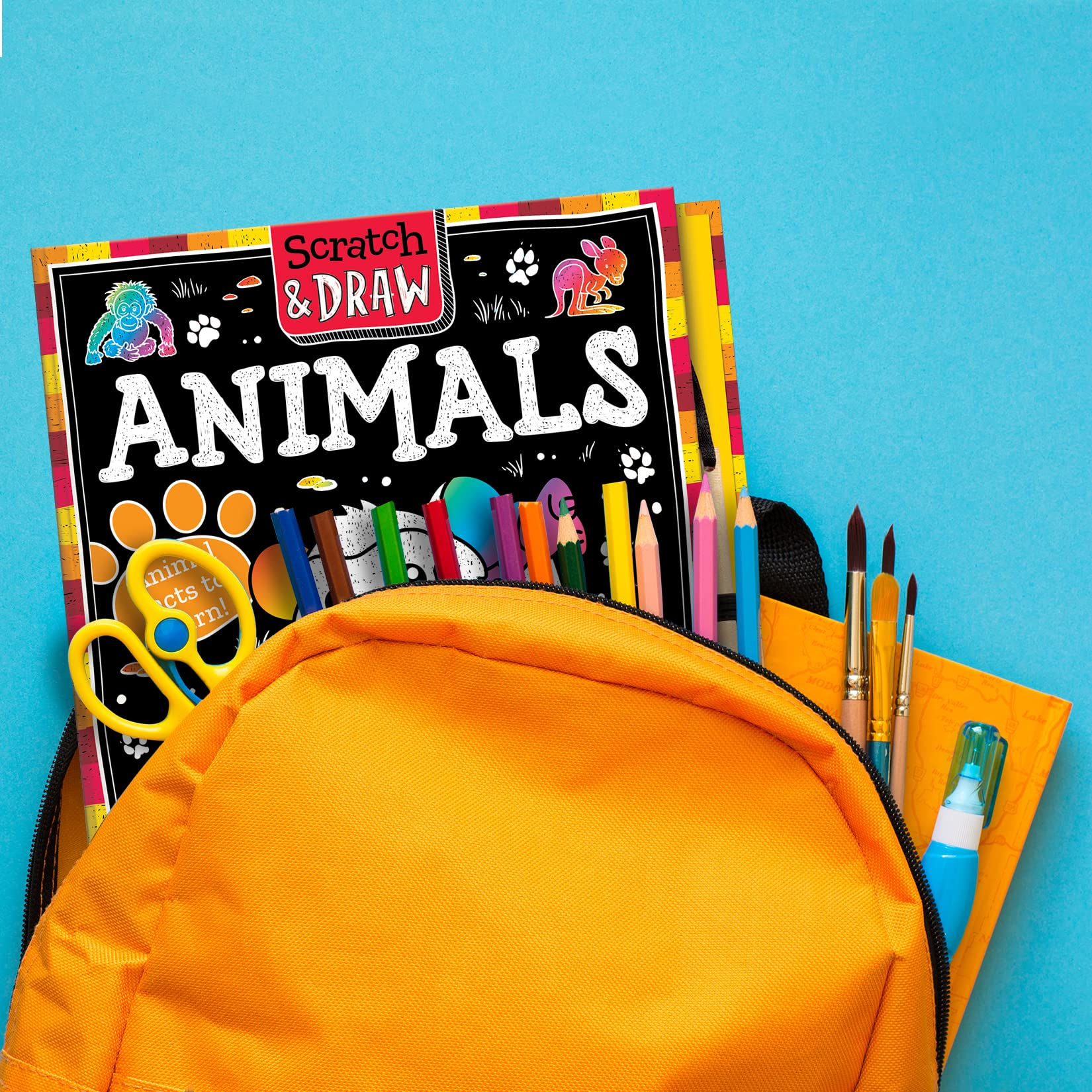 scratch & draw animals - scratch art activity book - Ảnh 7