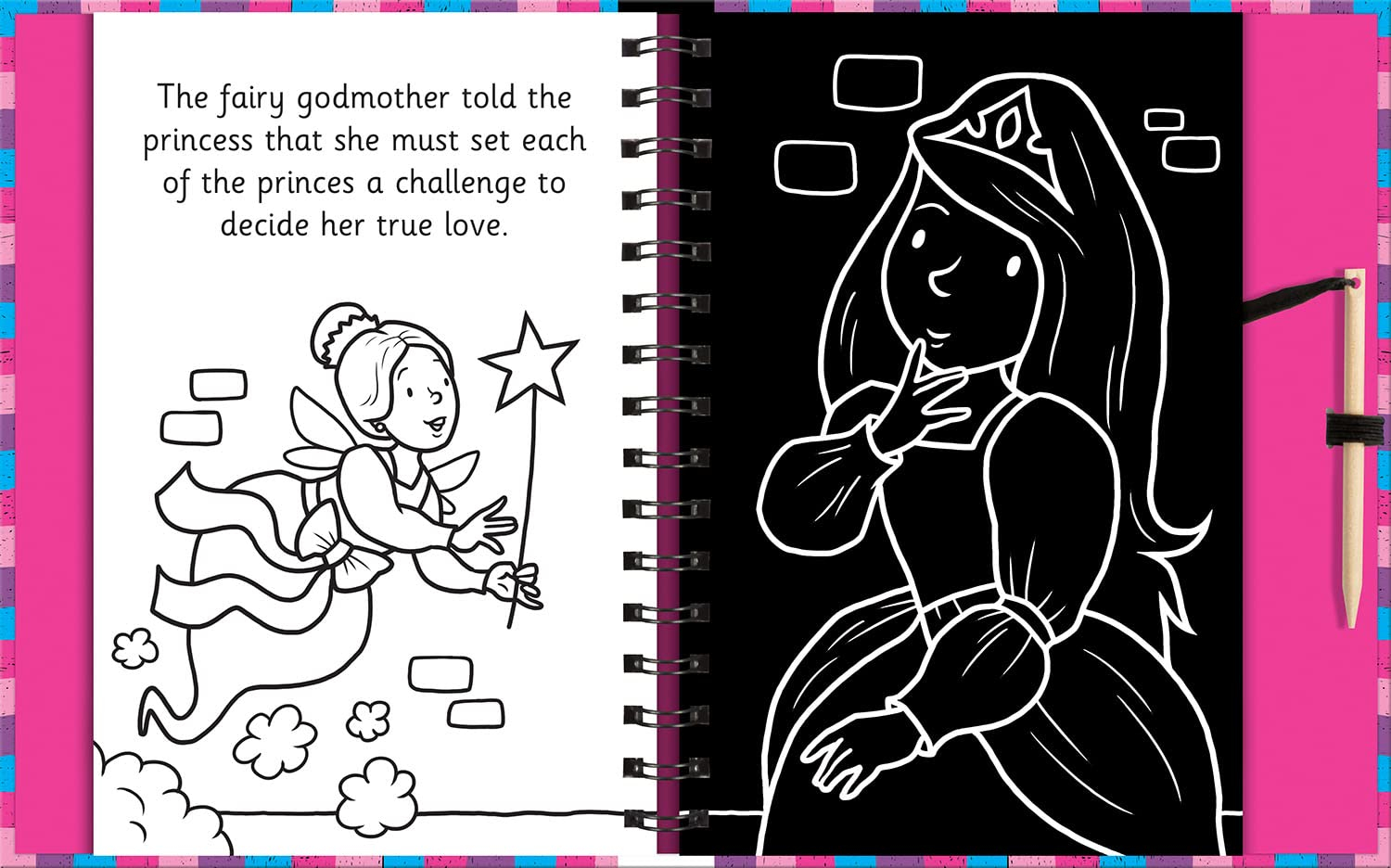 scratch & draw princess - scratch art activity book - Ảnh 6