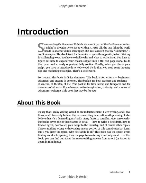 screenwriting for dummies 3rd edition - Ảnh 6