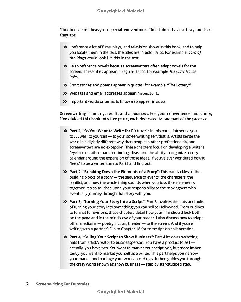 screenwriting for dummies 3rd edition - Ảnh 7