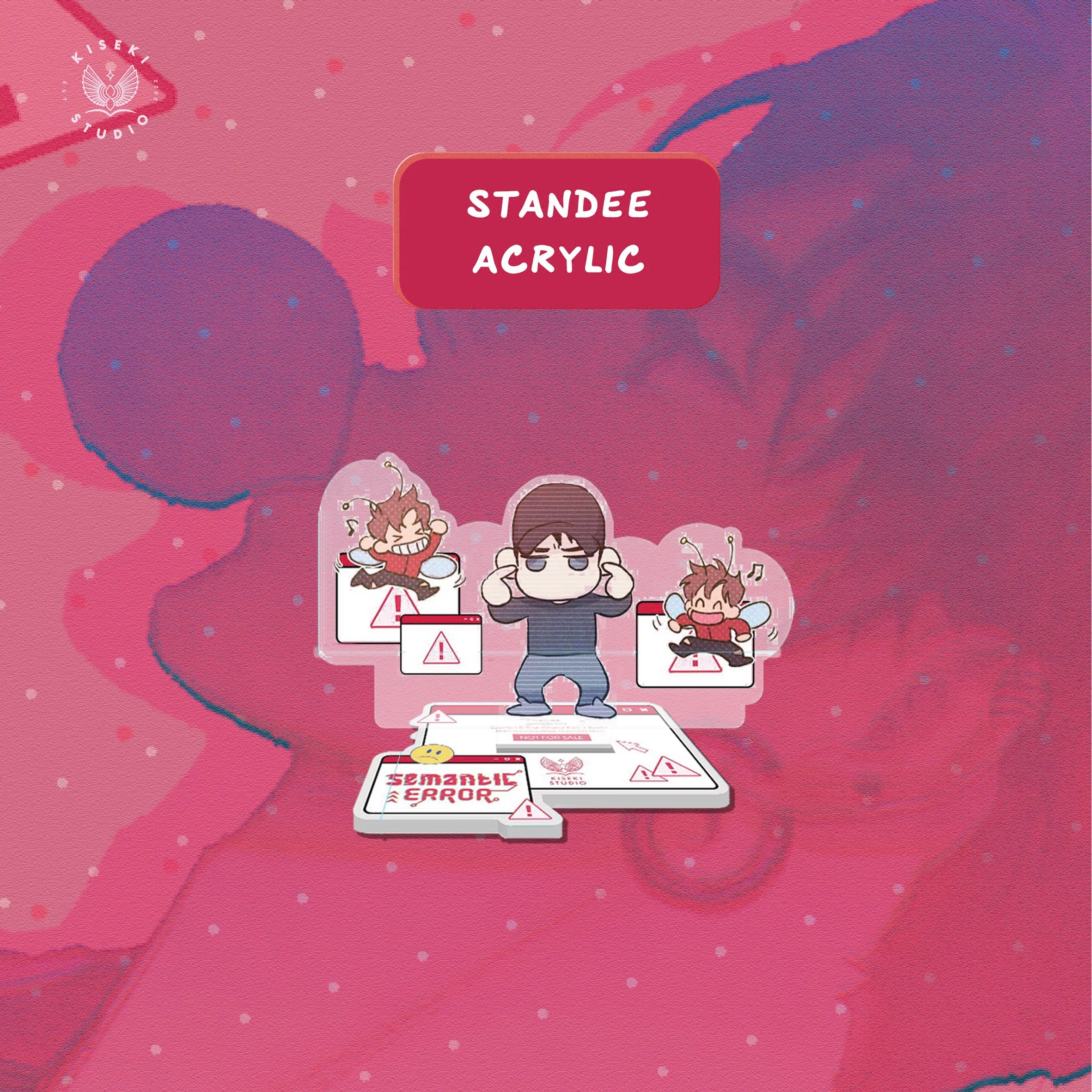 Semantic Error - Tập 1 - Bản Đặc Biệt - Bìa Cứng - Tặng Kèm 1 Bookmark Chibi Bế Hình Bồi Cứng + 1 Bảng Sticker +  2 Postcard Minh Hoạ Nhân Vật Bồi Cứng + 1 Standee Chibi Acrylic + 1 Set 2 ID Card PVC + 1 Set 2 Card Character PVC - Ảnh 6